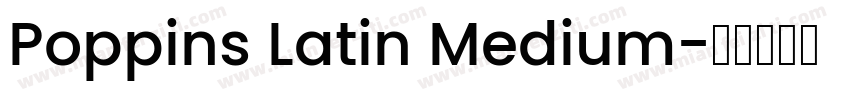 Poppins Latin Medium字体转换